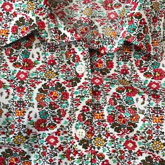 EC Lands End Floral Button Down Blouse Size 20W - Picture 4 of 4